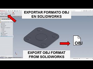 How to export OBJ format from Solidworks