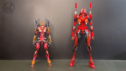 [好快的出货，与MB对比]CCSTOYS 铁魄 EVA2号机 2号机II式 Evangelion UNIT-02 TYPE II 实物与对比