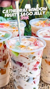 44K reactions · 1.1K comments | Cathedral Window Jelly Sago Drink! #dessert #drink #drinks #jellydrink #easyrecipes | Dessert By Kaye'J Channel | Facebook