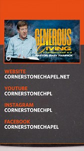14K views · 634 reactions | Yesterday, we were in 2 Corinthians 8-9 with Pastor Gary. He taught on what it means to be a generous giver. If you missed yesterday's teaching, you can now watch the full teaching at cornerstonechapel.net. | Cornerstone Chapel - Leesburg, VA | Facebook