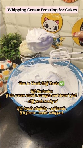 Perfect Bakery-Style Whipping Cream Frosting Hack|Beginner Friendly Cake Tutorial#shorts #cakemaking