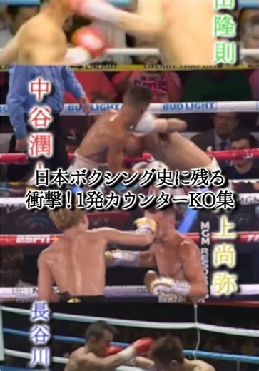 衝撃のボクシングカウンターKO集