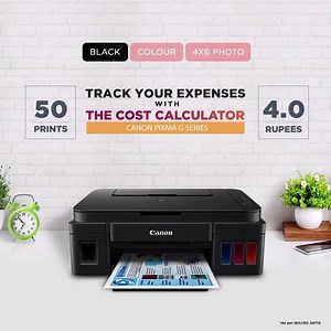 Printing every possibility is economical with Canon PIXMA G Series high capacity ink tank printers. Click on the link to check out the PIXMA Rate Calculator*: http://bit.ly/2wo0uJK | CANON India