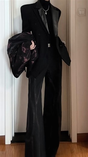 Devil Inspired on Instagram: "🖤🎩 Elevate your sharp elegance with this black men’s blazer, designed with structured shoulder pads, a detachable leather lapel, and a waist-defining fit for a clean, confident silhouette.🧥🕊️ ✨ Blazer — search “START-012” on devilinspired.com — $117.00 🛍️ Redefine modern tailoring. 🎆 Happy New Year! Back-to-School Shopping with Free Shipping on Orders Over $69 #mensfashion #elegantstyle #coolaesthetic #devilinspired"