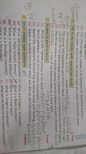 (d) The Chhotanagpur plateau is an example of dissected plateau... | Filo