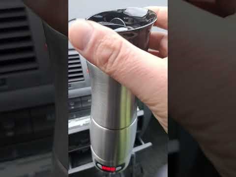 A coffee at the 12V car espresso machine, it takes 20 minutes to make a coffee