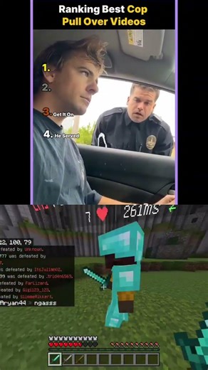 Cop moments. #minecraft #funny #ranking #viral