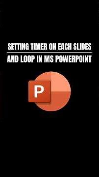 How to set timer on each slide in power point #microsoftforms #mspowerpoint #microsoftloop