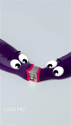 Goodland | Magnetic clay with red lips 😂 #cartoon #doodles #animation #funny