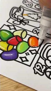 Quick & Easy Coloring Tutorial - Gumdrops! #coloring #art #ohuhumarkers #gumdrop #adventcalendar