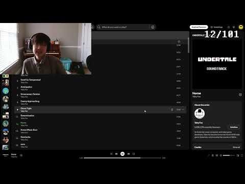 Listening to the entire undertale soundtrack because I hate myself (peak)