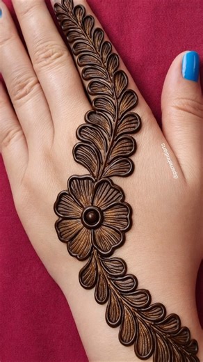 Latest Back hand mehndi design #shorts