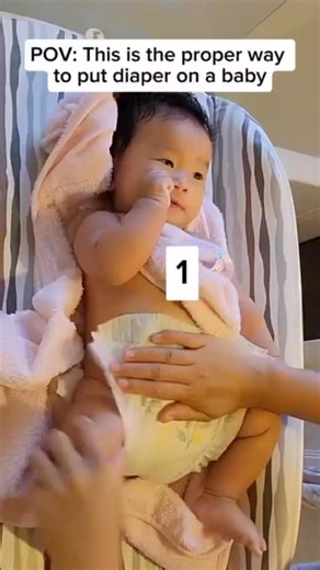 Step by step on how to put diaper properly 💯👌❤️ #foryou #baby #followers #reels #mom | Mama G Vlog