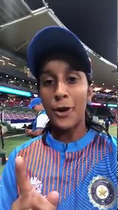 976K views · 294 shares | Jemimah Rodrigues grabbed our phone to take a selfie with the incredible India support in Sydney! 盧 | ICC T20 World Cup | Facebook