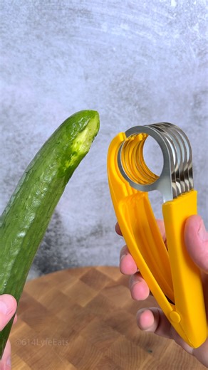 Cucumber vs Slicer #asmr #cooking #satisfying | 614Lyfe Eats