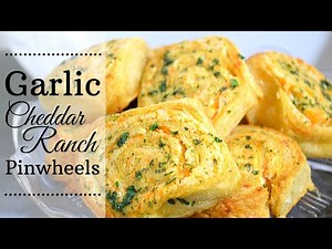 Garlic Cheddar Ranch Pinwheels I Appetizer I How to Make Garlic cheddar ranch pinwheels