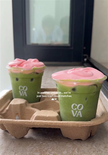 Matcha at COVA, topped with some of the best cold foams in Cape Town 🍵☁️