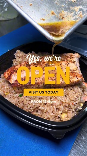 What are you waiting for? Order this Perfectly Grilled Salmon 🍣 Add Fusion Fried Rice 📌 Walk in 1806 nw 183rd st Miami Gardens Fl, 33056 📌 Online (mobile online ordering) Your gonna thank me later #salmon #miamifood #miamifoodies #miamieats #miamirestaurants