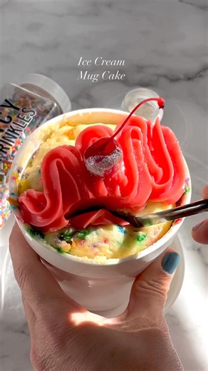 19K views · 144 reactions | This hits the last minute cravings. Ice cream mug cake. So easy, no bake dessert. Recipe in comments. #icecreamcake #desserts #mugcake | Sophia Mya Cupcakes | Facebook