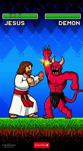 If Jesus Was in an 80s Video Game… 😱🎮 #jesus #gameplay #shorts