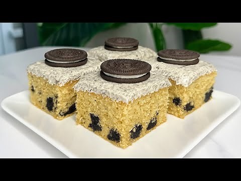 This Oreo Cake Melts In Your Mouth! Just mix everything in one bowl! Cake Ready in 5 minutes!