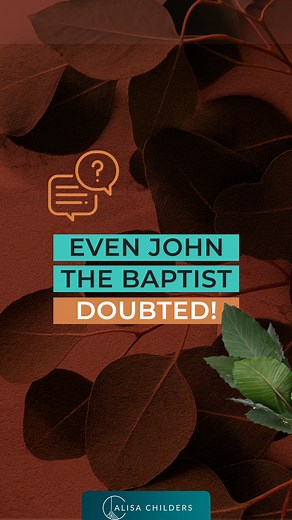 8.8K views · 360 reactions | John the Baptist was filled with the Holy Spirit in his mother's womb. He was the first prophet after 400 years of silence. And yet, he's still doubted. | Alisa Childers | Facebook