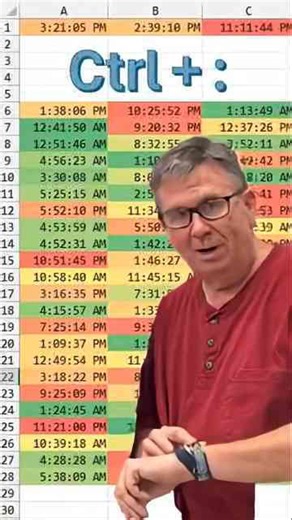 How to add the current time to a cell in Excel