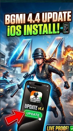 BGMI 4.4 Install Update on iOS? 📲 (Live Proof) #shorts #bgmi