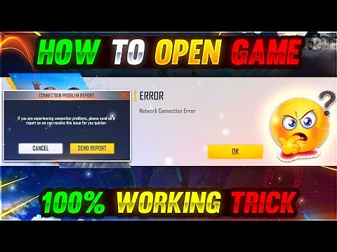 How To Solve Network Connection Error Glitch 😱🔥 100% Working Trick😎 || Garena free fire