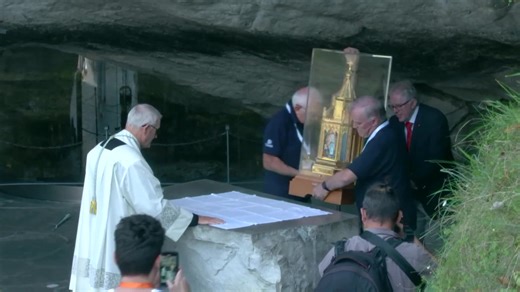 Carfin Grotto - The relics of St Bernadette have left the...