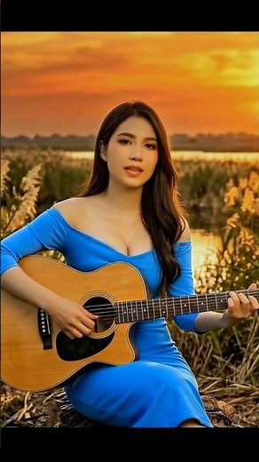 Cô Gái Hát Bông Cỏ May giữa chiều hoàng hôn nắng vàng tuyệt đẹp | Nhật Vy AI