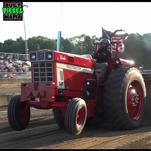 IH Farm Stock Tractor pulling beast in Indiana Pulling League action from Wabash, IN 2024 #ih #farmall #diesel #tractorpulls #tractorpulling #horsepower | BUILT Diesel MAFIA