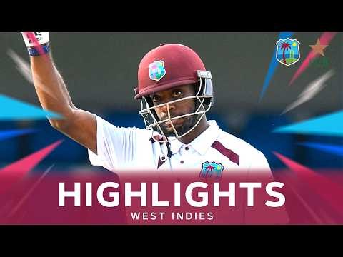 Justin Greaves Shines Again | Highlights | West Indies v Pakistan | 2nd Test Day 1