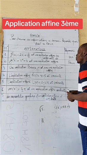Application affine 3ème#mathematics #titokcotedivoire🇨🇮 #calcul #apprendresurtiktok #tiktokviral @Mr .TERA @Mr .TERA @Mr .TERA