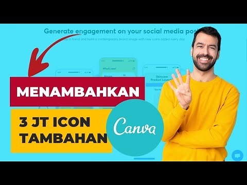 Cara Mudah Menambahkan 3 Jt Icon Tambahan di Canva | Tutorial Install Plugin ICONSCOUT di CANVA