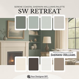 SW 6207 Retreat Paint Palette | Sherwin-williams Earthy Green & Neutral Color Scheme | Digital Download - Etsy