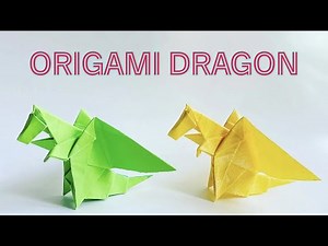 How to make an easy origami Dragon, step by step tutorial