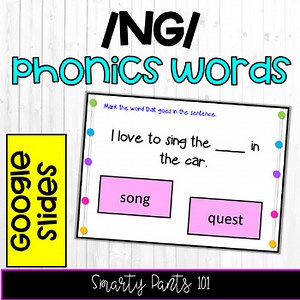 NG Digraph Words - Google Slides - Phonics - NO PREP