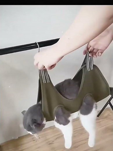 Dog Cat Grooming Hammock Fixed Bath Bag for Nail Cutting Anti Scratch Trimming Restraint Hanging