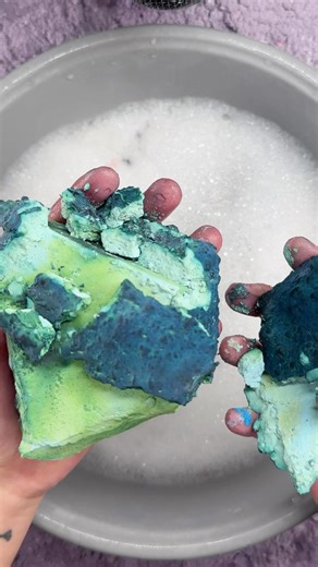 Green block #asmr #asmrcommunity | chalkitasmr