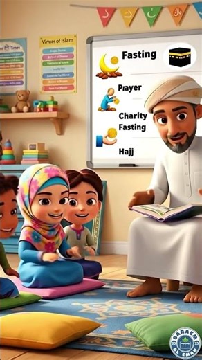 Learn the Five Pillars of Islam in a fun and simple way for kids 🕌 #viral