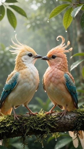 Two Birds, One Beautiful Love Story 🐦❤️ | Cute Bird Couple ,Bird Popup