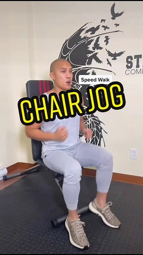 Seated Chair Jog Workout for Beginners