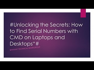 Unlocking The Secrets How to Find Serial Numbers With CMD on Laptops And Desktops,