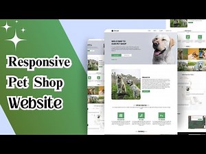 HTML, CSS & JS || Responsive Pet Shop Website Design