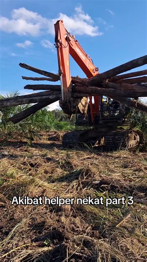 Seperti cabut gigi, begitu rasanya😬 #operator #sawit #komatsu #hitachi #boss