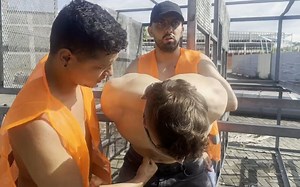 Lazy Construction Workers Gut Punch