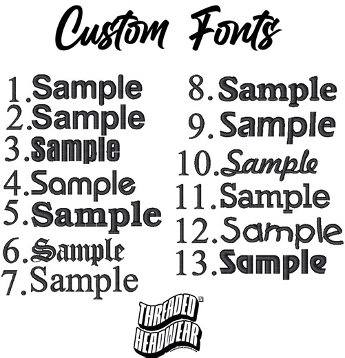 Add A 3D Puff Embroidered Customization to Your Hat, Add an Additional Digitized Logo to Your Item - Etsy