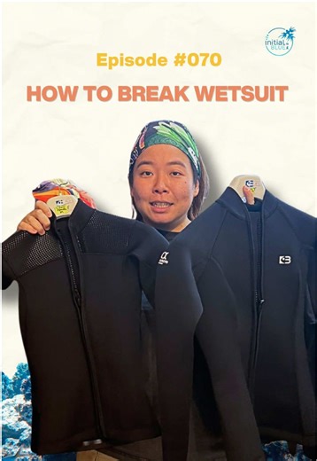 New wetsuit? 🤿 How do you break it in? Watch till the end to learn the right way to break in your new wetsuit 😎 #initialblue #scubadiving #diveshop #divingshop #wetsuit